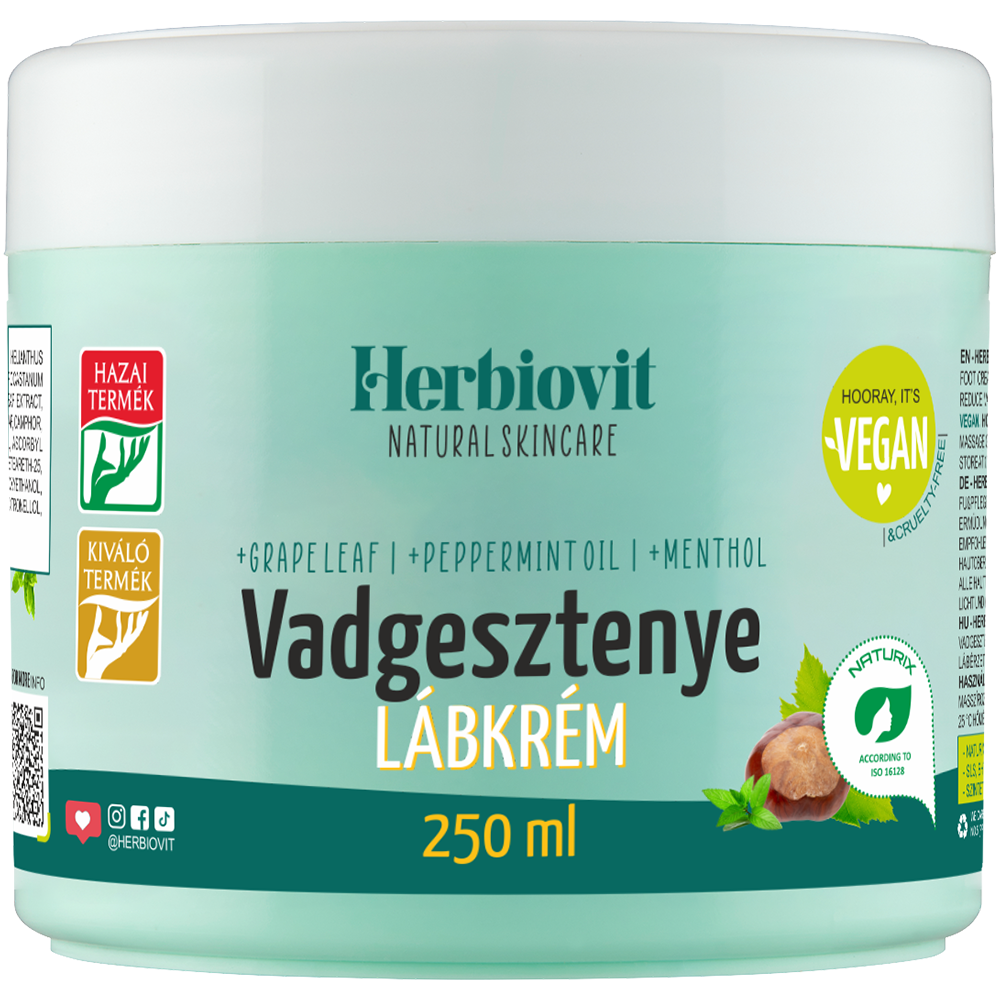 Herbiovit Vadgesztenye lábkrém 250ml